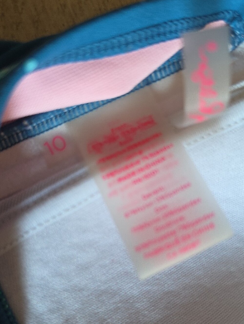 Lilly Pulitzer Blue Printed Strapless Bandeau Bikini Top - Picture 6 of 13